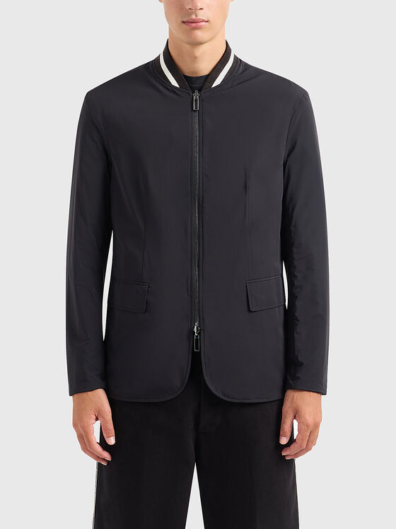 Double-faced jacket in wool blend - 1