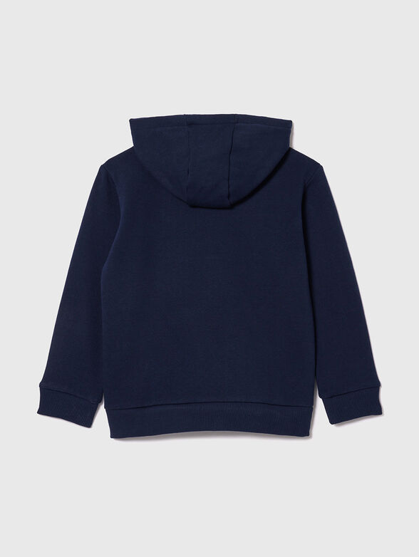 Dark blue sweatshirt with logo  - 2