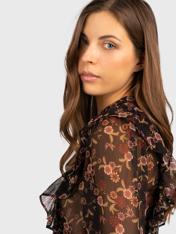 DIONNE blouse with sheer effect - 5