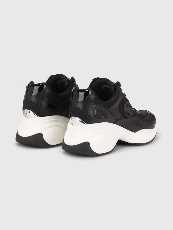 Black sneakers with logo  - 3