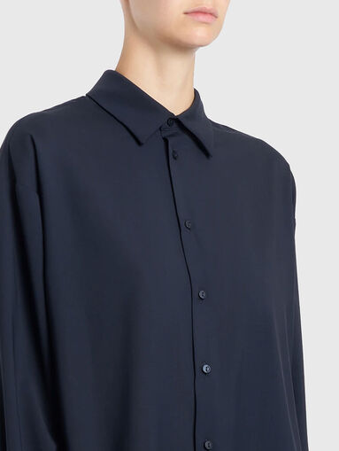 Loose fit wool shirt - 4