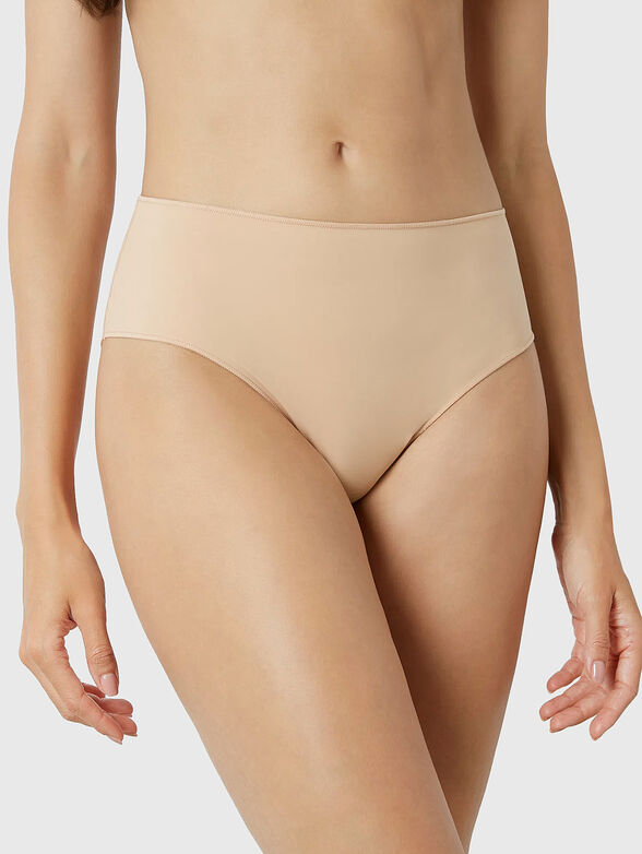 NEW JUSTIN high waist brazilian bikini in beige - 1