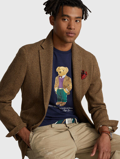 POLO BEAR cotton T-shirt in dark blue - 5