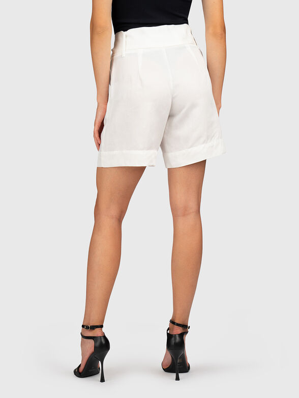 Viscose blend shorts with belt - 2