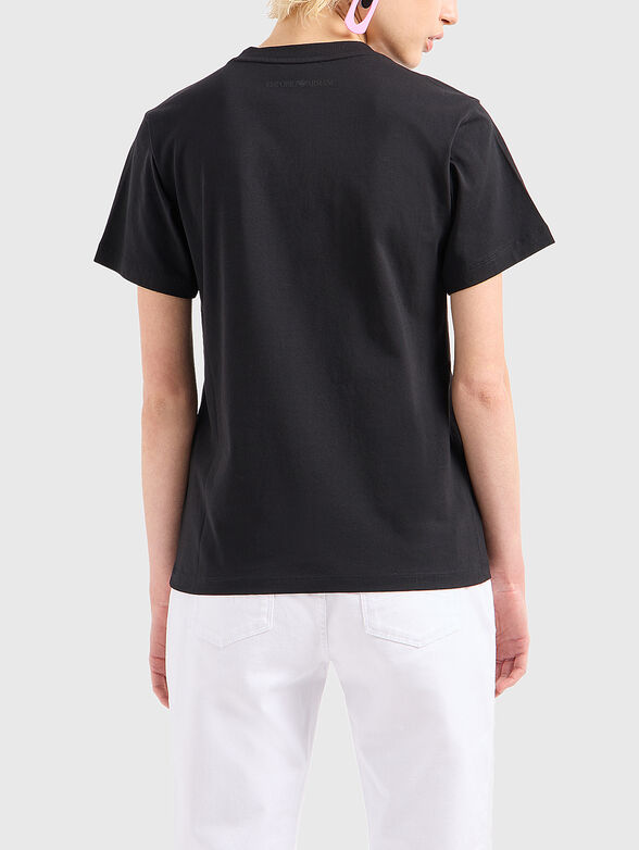 T-shirt with logo print in black - 3