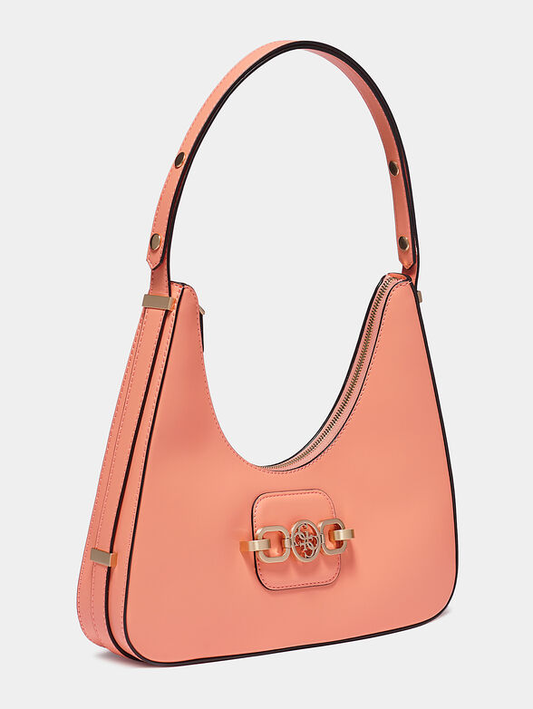 HENSELY HOBO Shoulder bag in coral color - 2