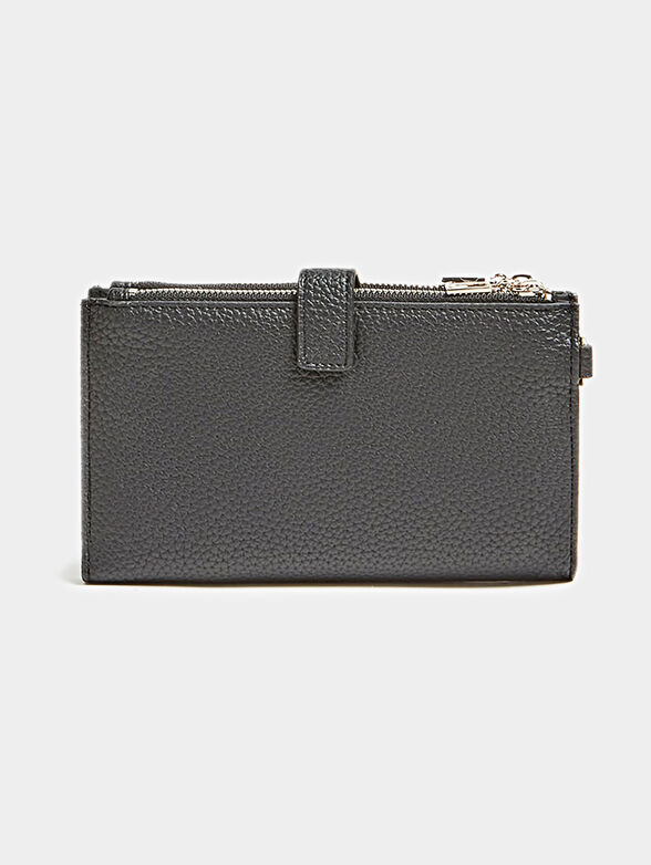 UPTOWN CHIC black wallet with wrist strap - 2