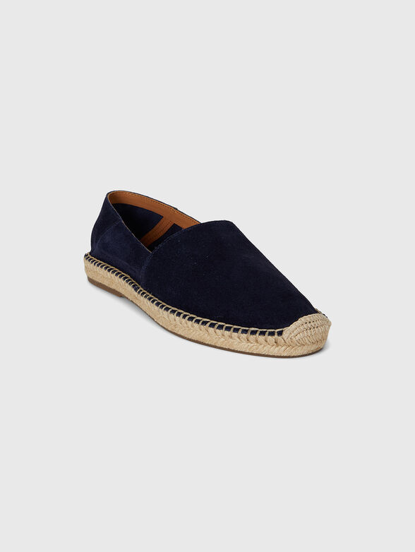 Dark blue suede espadrilles - 2