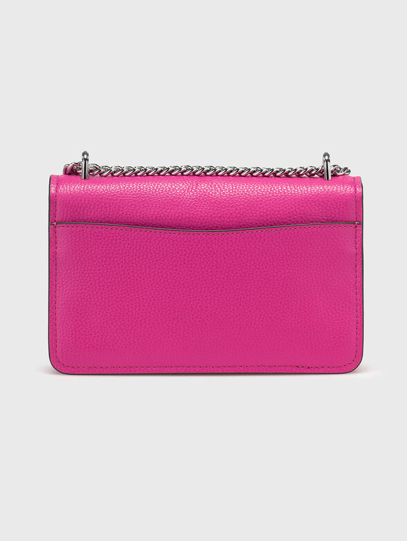 Crossbody bag in leather with logo - 3