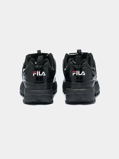 DISRUPTOR P Patent look black sneakers - 4