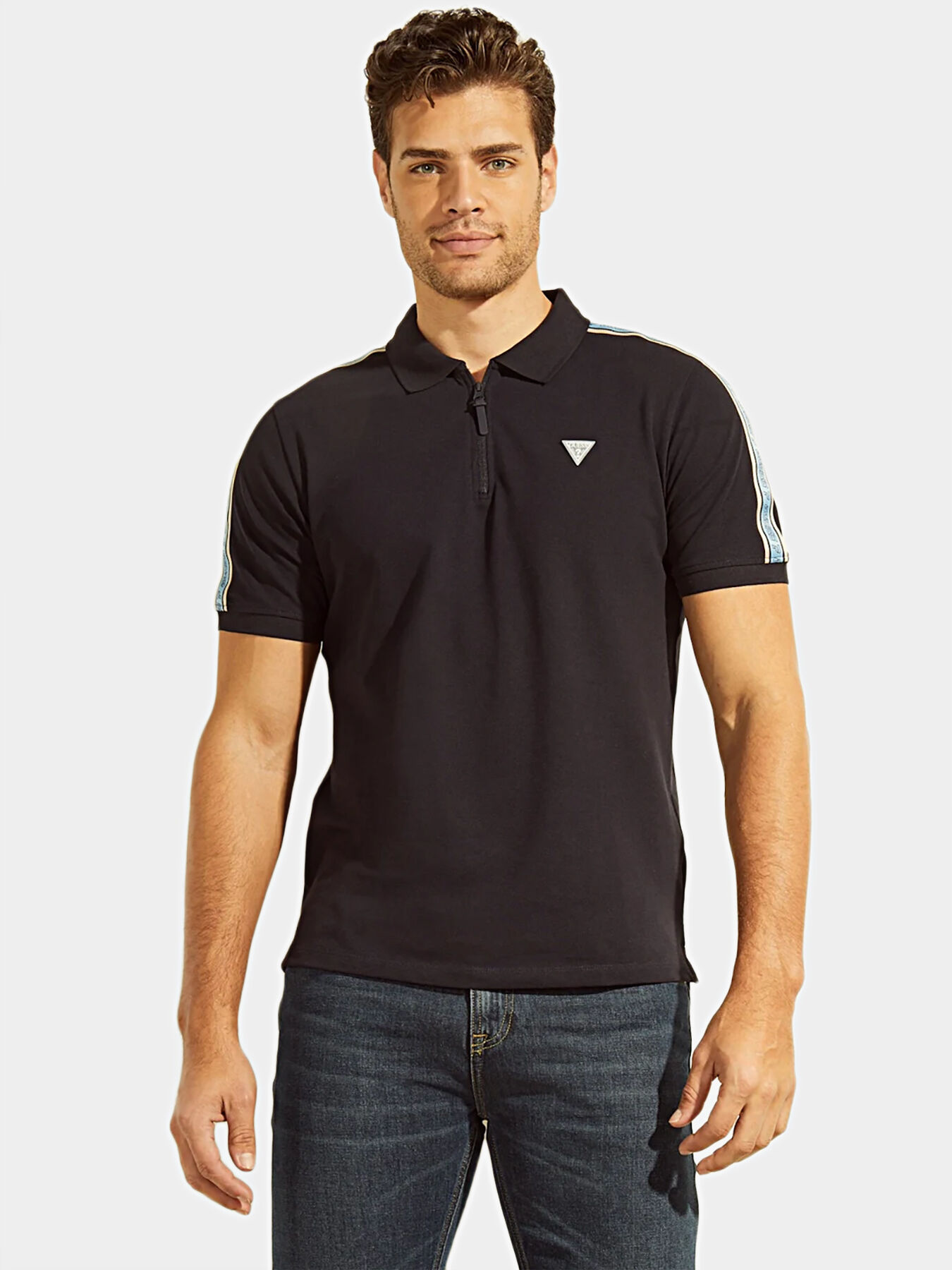 EDMUND polo shirt with zip brand GUESS — Globalbrandsstore.com/en