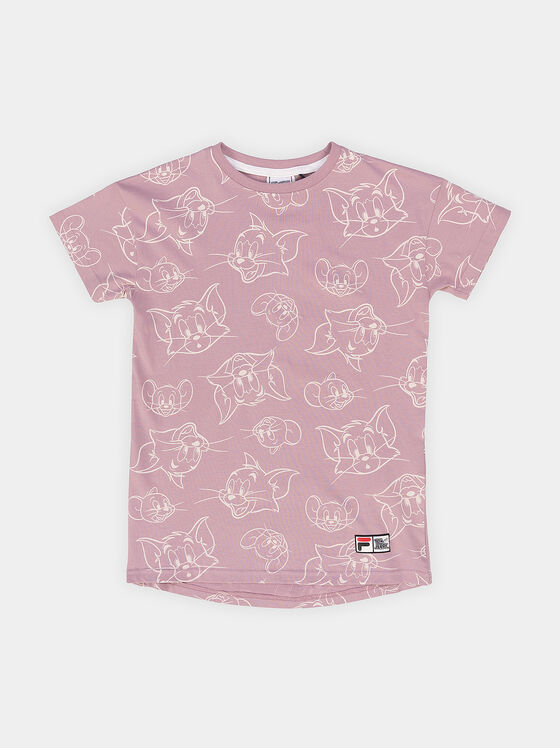 Ежедневна рокля Tarija в розов цвят - 1