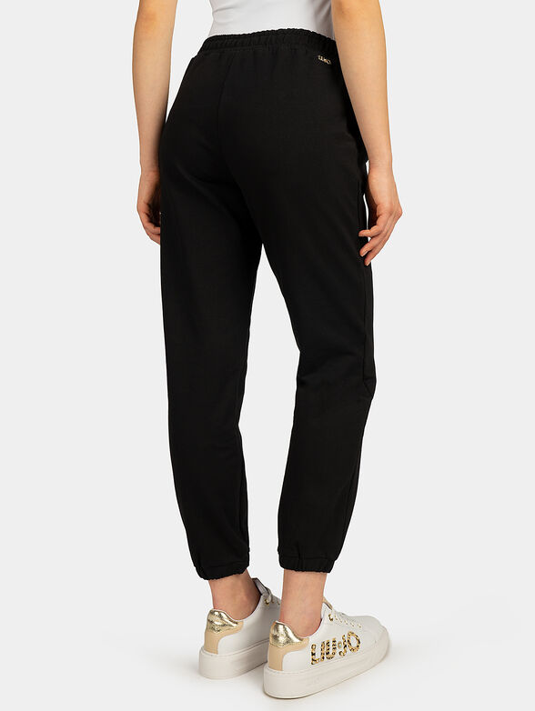Black sports trousers with logo detail - 2