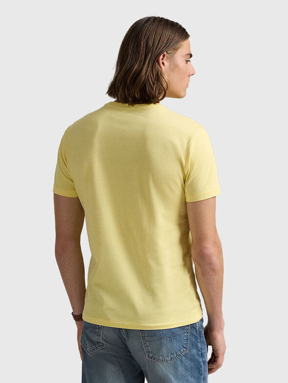 Slim cotton T-shirt with oval neckline - 2