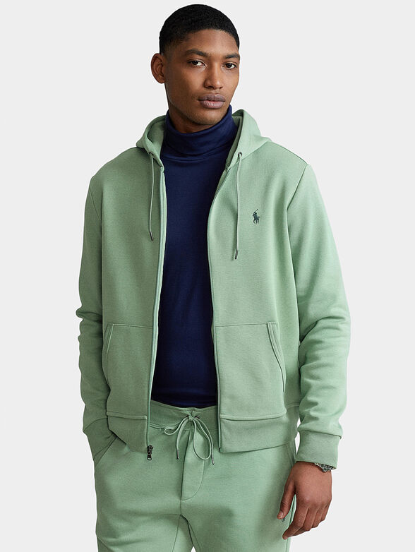 Hooded sweatshirt and zip - 1