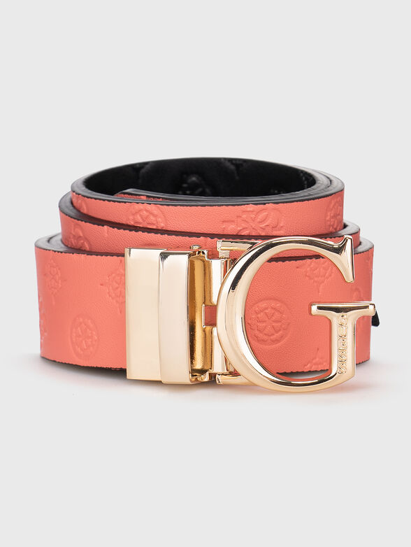 Revirsible belt with monogram  - 2