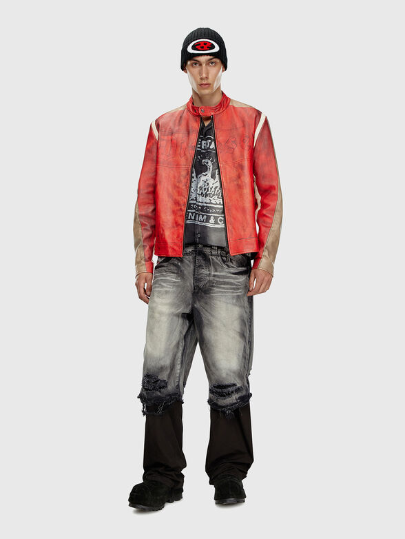 P-HANS black jeans with bleached effect - 4