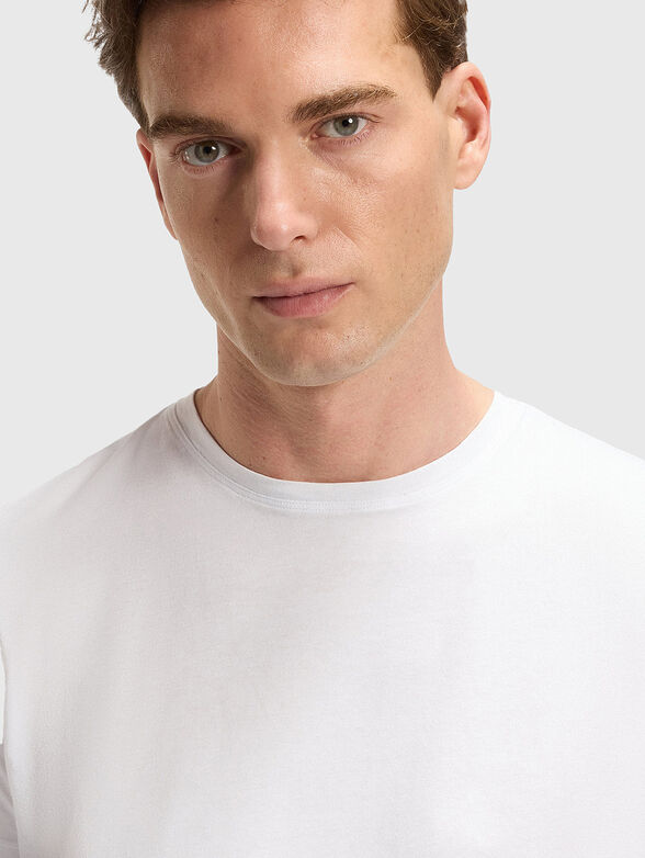 Cotton T-shirt in white colour - 4