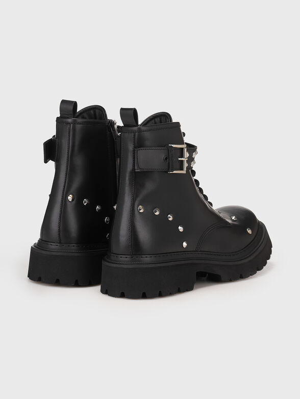 Leather boots with  studs  - 3