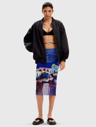 Printed midi skirt - 5