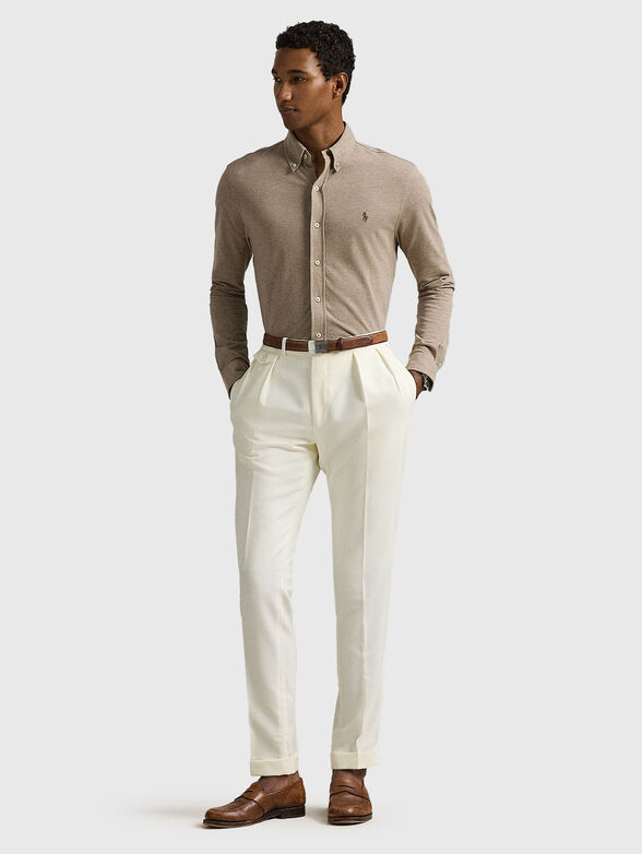 Shirt with embroidered logo - 2