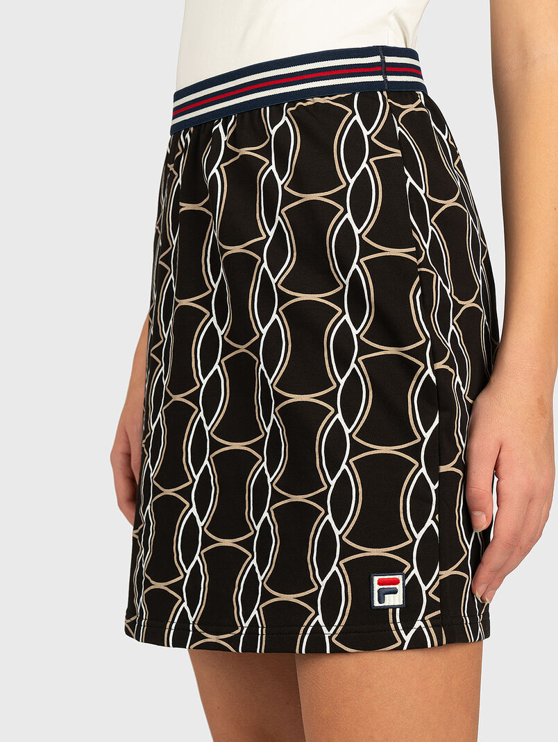 HADRIA Skirt with contrasting print - 3
