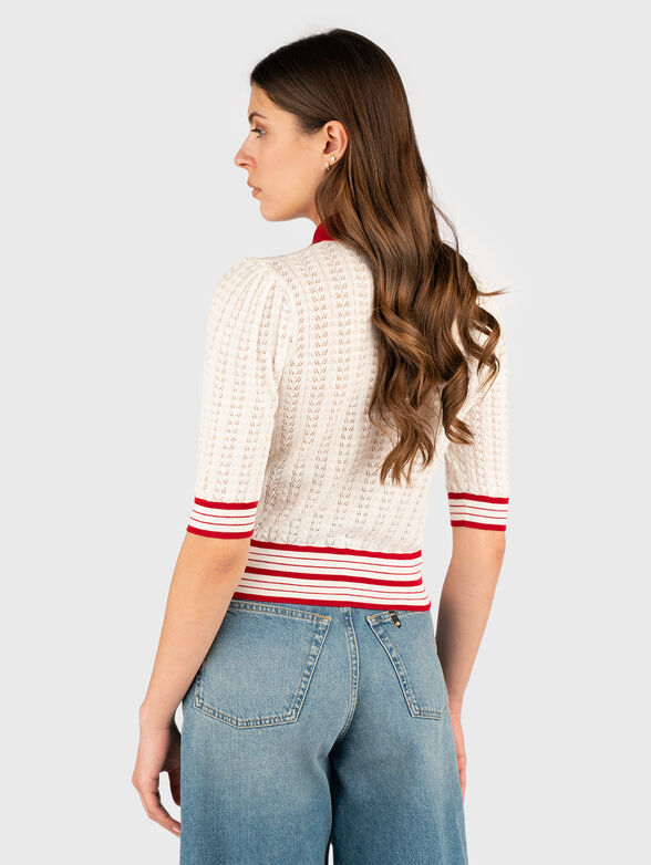 Knitted cardigan with buttons - 3