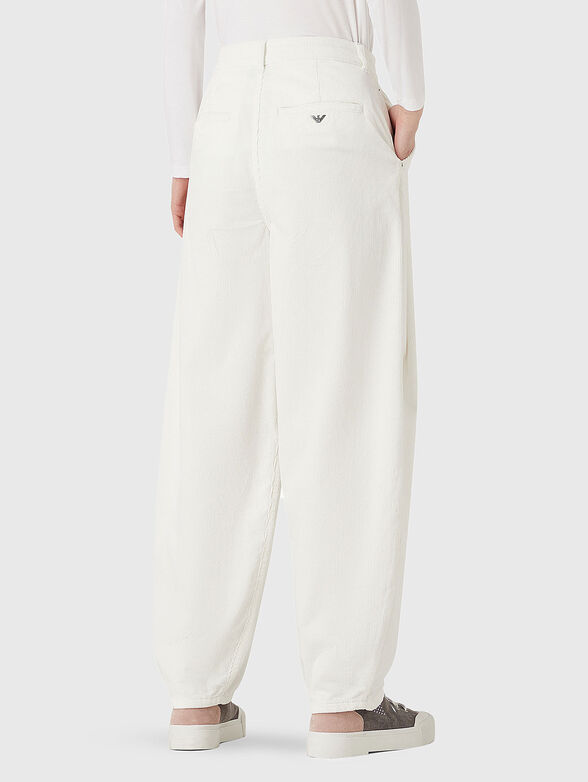 Velvet jeans with logo detail - 2