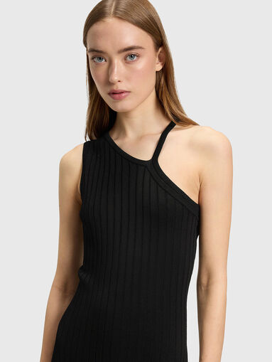 Midi dress with side slit - 3