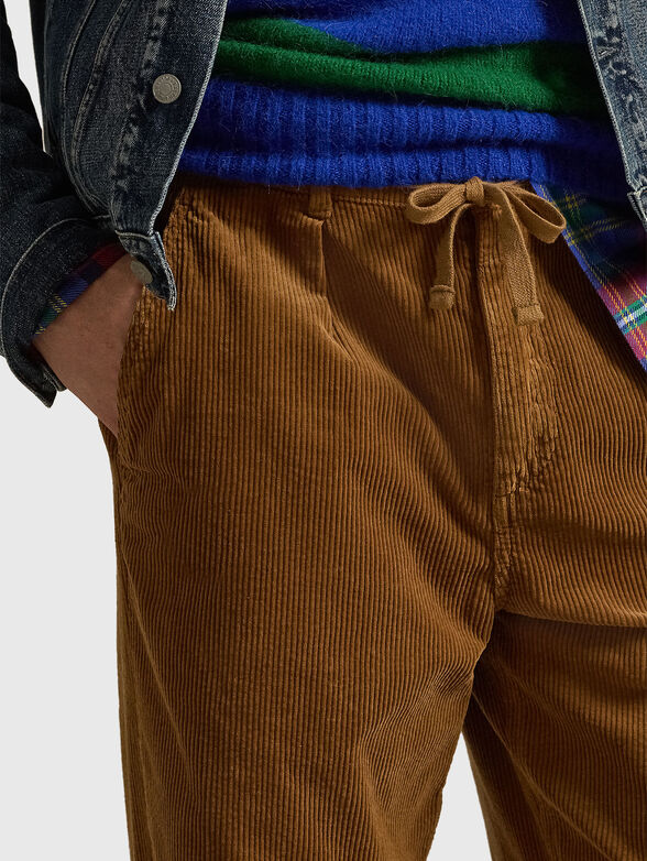 Brown velvet jeans - 3