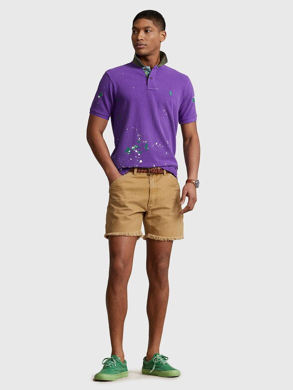 Cotton Polo-shirt with art accents - 2