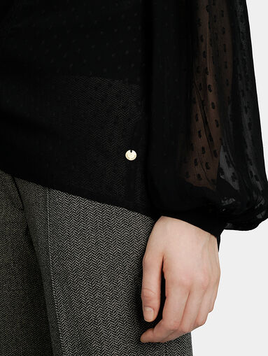 TONIA Black airy top - 4