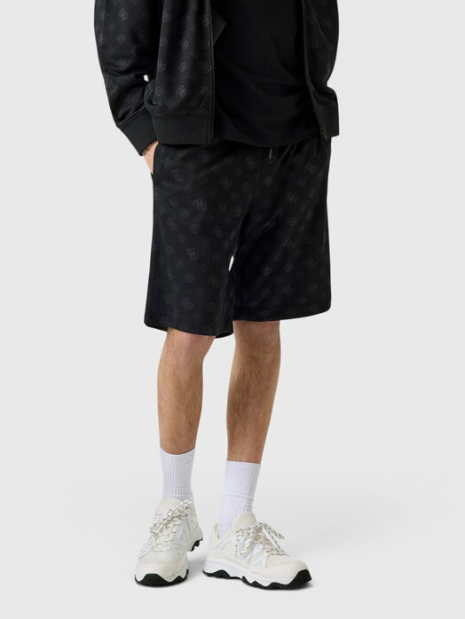 Black Shorts with a Logo 