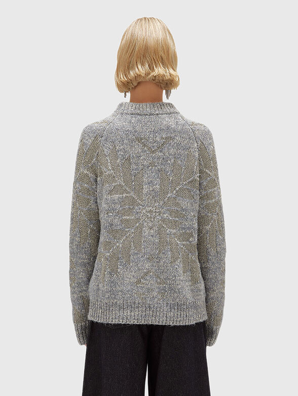 Wool blend sweater with lurex - 3