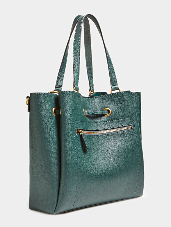 DIGITAL CHARM Shopper bag in green - 3