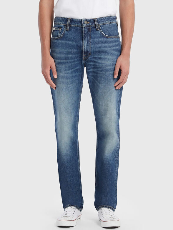 Straight jeans with washed effect - 1