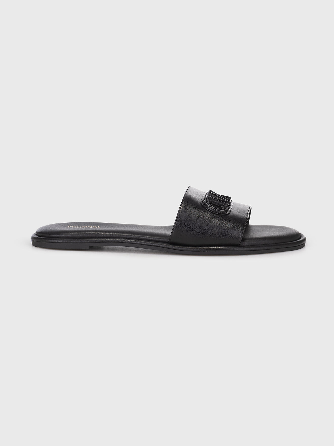 Michael kors black slippers hotsell