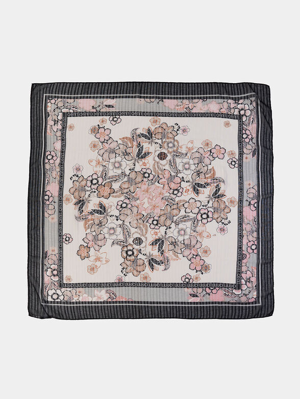 Scarf with floral print  - 2