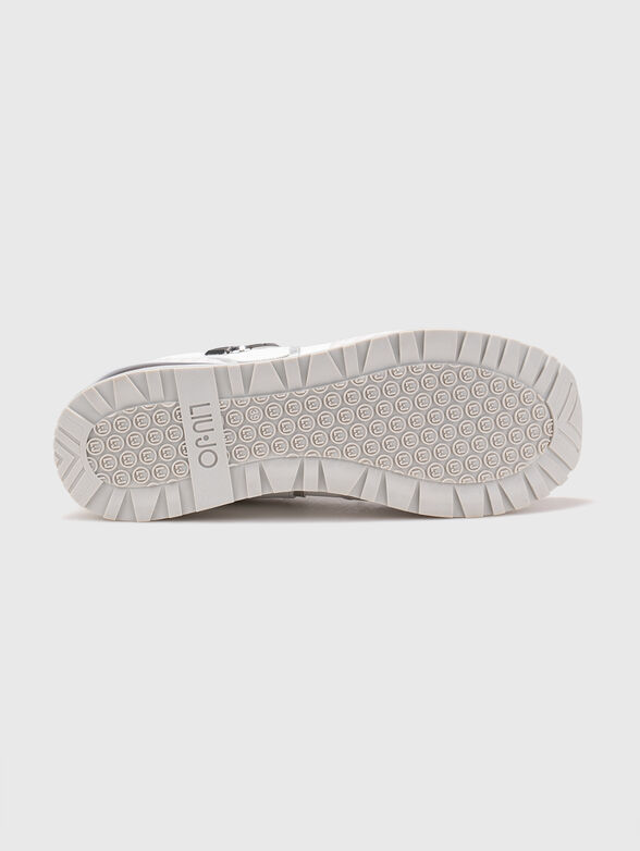 Platform sneakers with monogram logo - 5