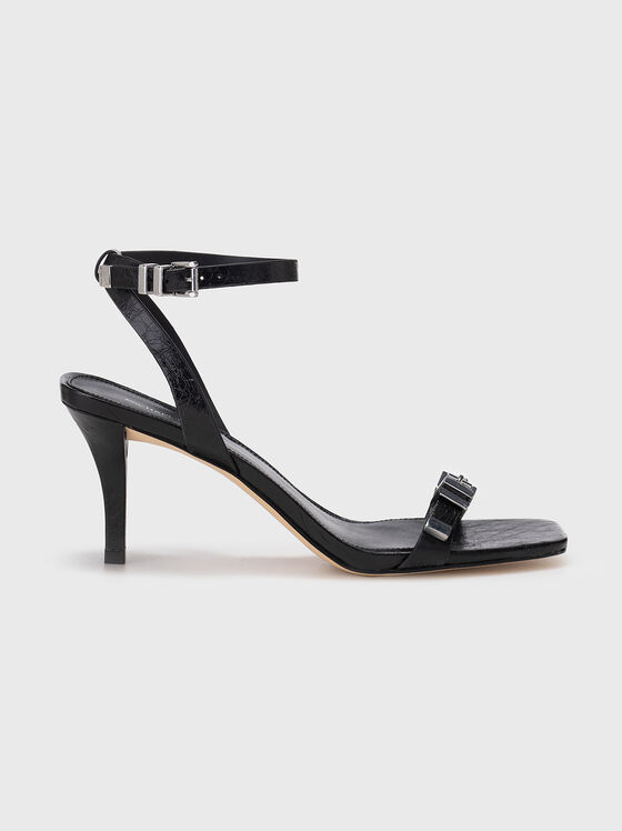 Leather heeled sandals - 1