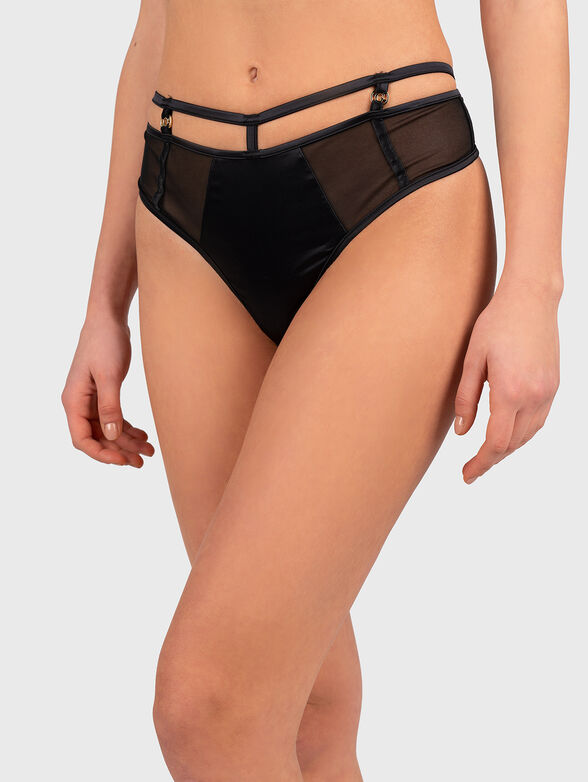 ALICIA g-string with high waist in black color - 1