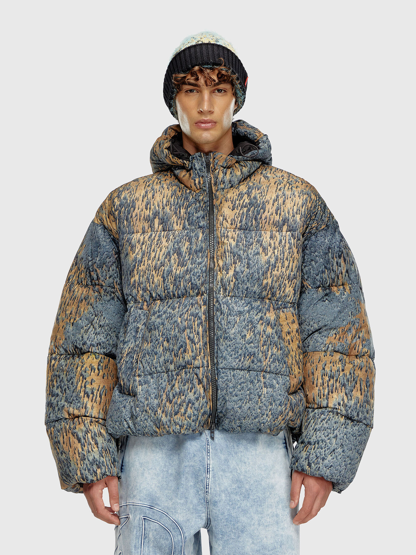 【正規品】極美品 DIESEL W-BOGAERT Puffer jacket W-BOGAERT jacket with print brand DIESEL — Globalbrandsstore.com/en