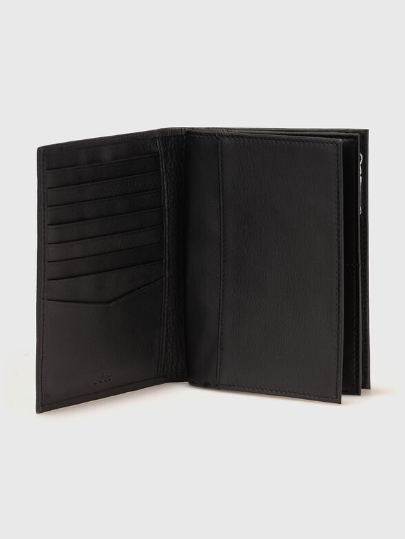 Black leather wallet - 4