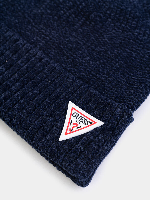 Set of hat and scarf in blue - 3