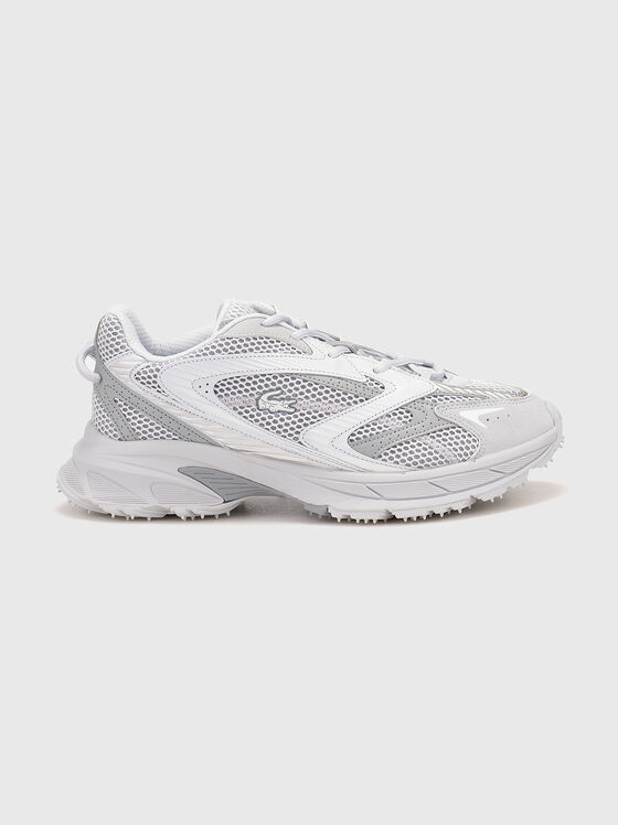 Sports shoes with logo in green - 1