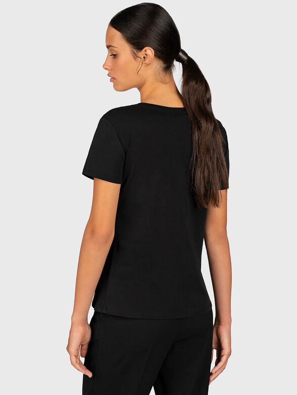 Black t-shirt with applications - 4