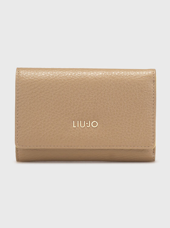 Портмоне от еко кожа с лого детайл - 1