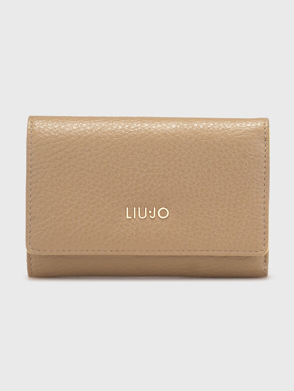 Eco leather wallet with logo detail - 1
