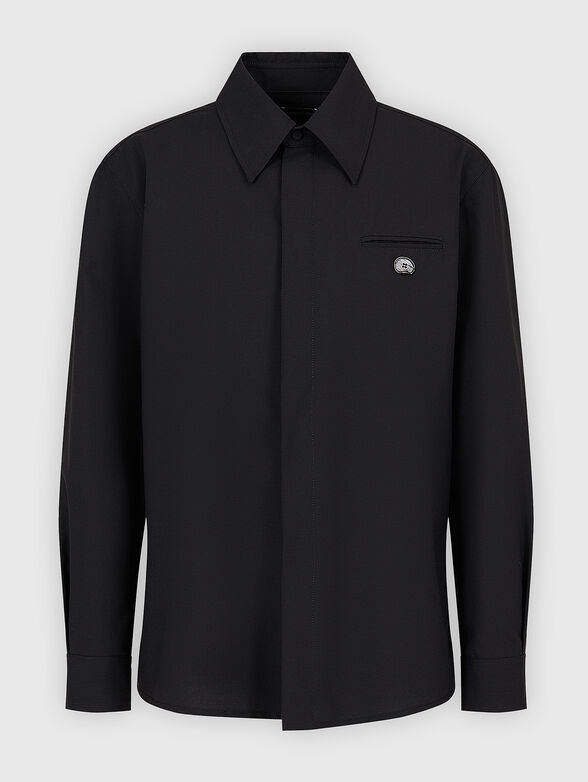 Black cotton shirt - 1