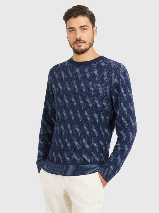 Пуловер от вълнен бленд  - 1